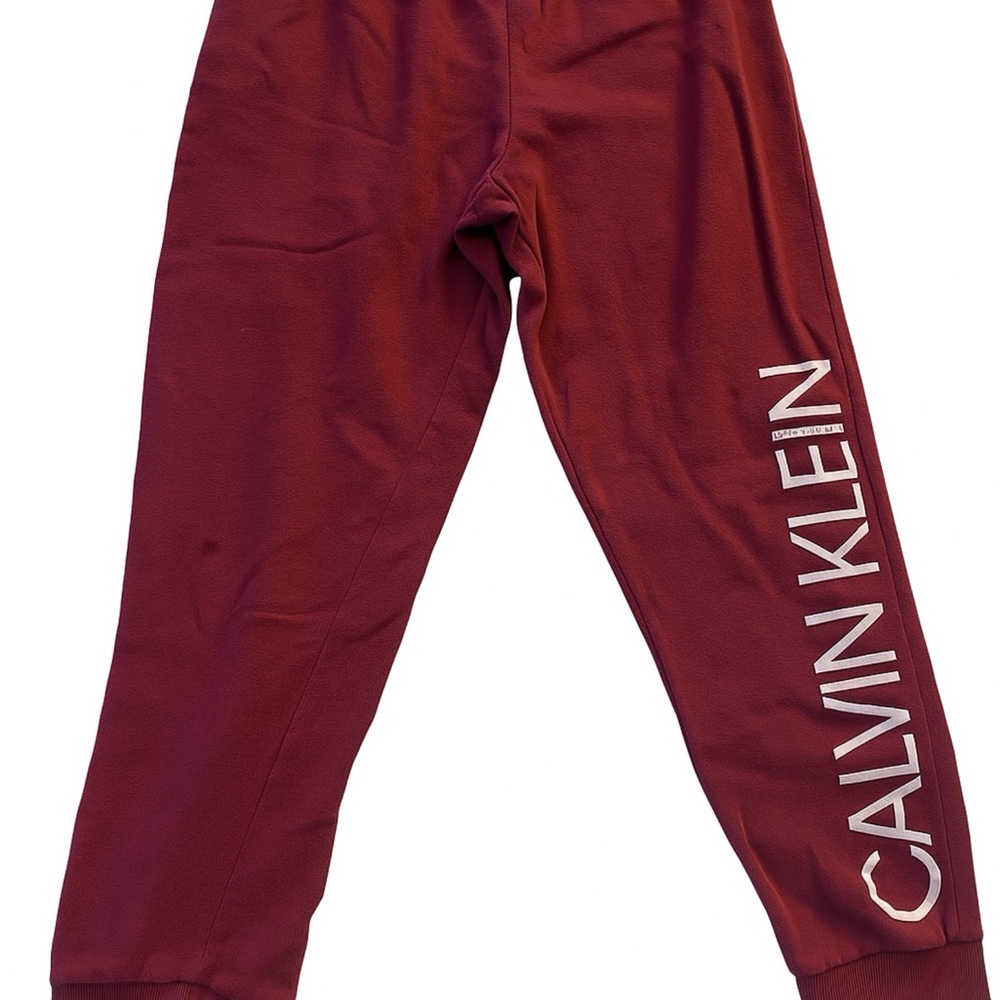 Calvin Klein Red Sweatpants Comfortable Joggers